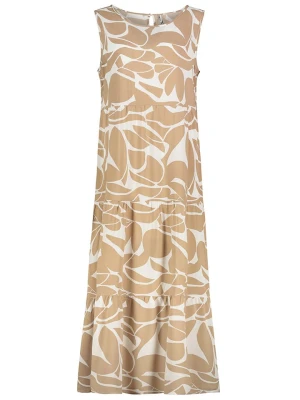 Sublevel Sukienka w kolorze jasnobrązowo-białym rozmiar: M