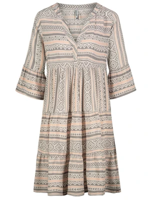 Sublevel Sukienka w kolorze szaro-pomarańczowym rozmiar: L