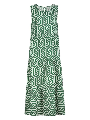 Sublevel Sukienka w kolorze zielono-białym rozmiar: S
