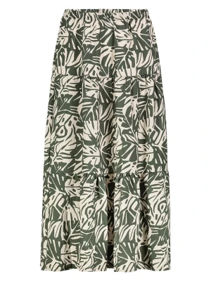 Sublevel Sukienka w kolorze zielono-kremowym rozmiar: L/XL