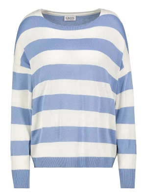 Sublevel Sweter w kolorze błękitno-białym rozmiar: S/M