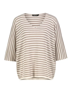 Sublevel Sweter w kolorze brązowo-białym rozmiar: M/L