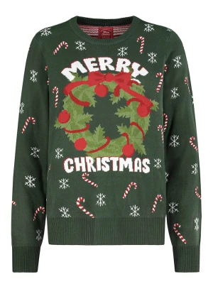 Sublevel Sweter w kolorze ciemnozielonym rozmiar: XL