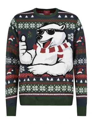 Sublevel Sweter w kolorze ciemnozielonym rozmiar: M