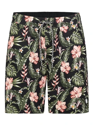 Sublevel Szorty kąpielowe w kolorze czarnym ze wzorem rozmiar: L