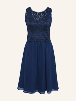 Suddenly Princess Sukienka Koktajlowa Z Koronką blau