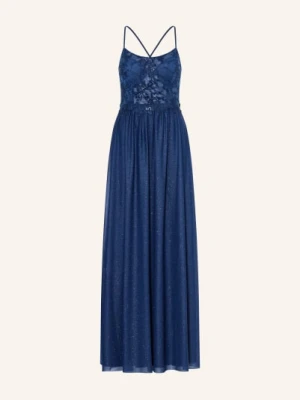 Suddenly Princess Suknia Wieczorowa Z Koronką I Błyszczącą Nicią blau
