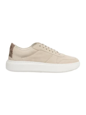 Suede Sneakers z Logo Herno