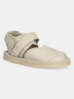 Suicoke sandały nubukowe BITA-2-L kolor beżowy BITA-2-L