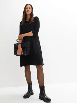 Sukienka 2 w 1 ciążowa i do karmienia piersią, z połyskującą nitką bonprix