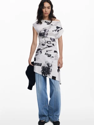 Sukienka 2 w 1 gazeta Desigual