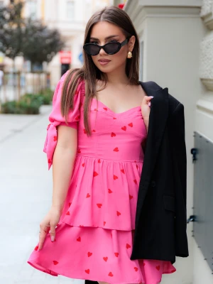 Sukienka Amelia Pink Hearts LAURELLA