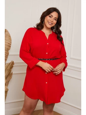 Plus Size Company Sukienka "Bent" w kolorze czerwonym rozmiar: 48