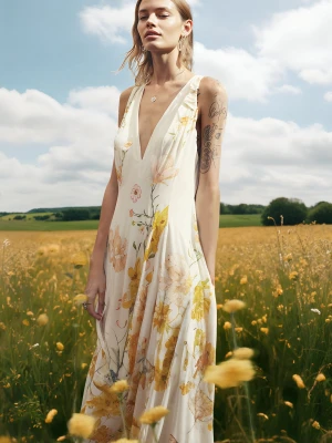 Sukienka bieliźniana Magnolia jedwab Desigual