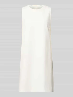 Sukienka biznes, sięgająca do kolan, z okrągłym dekoltem Windsor