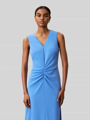 Sukienka biznesowa z fałdami w talii Calvin Klein Womenswear