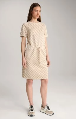 Sukienka bluzowa ze wzorem, w kolorze beżowym Joop