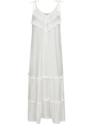 Sukienka Boho z Koronką Off White Co'Couture