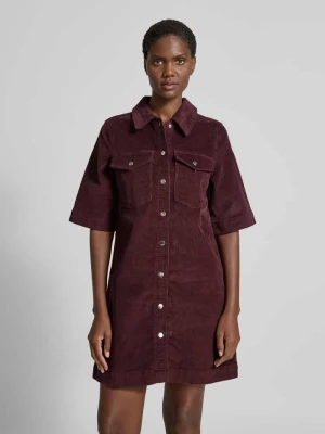 Sukienka casualowa o dopasowanym kroju z mieszanki bawełny model ‘FENJA’ Vero Moda