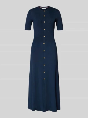 Sukienka casualowa o dopasowanym kroju z mieszanki wiskozy Tommy Hilfiger