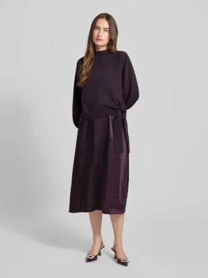 Sukienka casualowa o dopasowanym kroju z mieszanki żywej wełny i kaszmiru model ‘FIALINA’ Boss