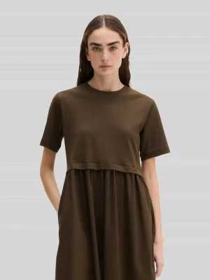 Sukienka casualowa o kroju loose fit z czystej bawełny Marc O'Polo Średniobrązowy