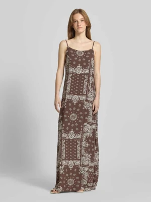 Sukienka casualowa o kroju loose fit z czystej wiskozy model 'AMBEL' Only