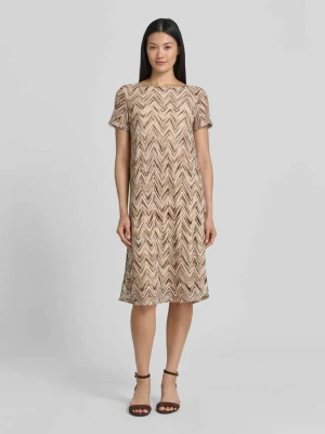 Sukienka casualowa o kroju regular fit z ażurowym wzorem s.Oliver BLACK LABEL