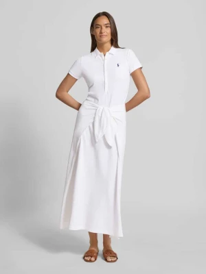 Sukienka casualowa o kroju regular fit z mieszanki bawełny Polo Ralph Lauren