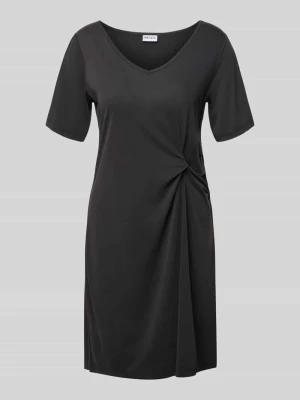 sukienka casualowa o kroju regular fit z mieszanki wiskozy model 'ANORA' Pieces Czarny