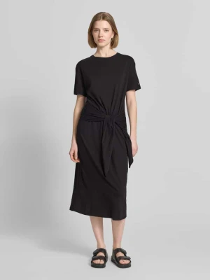Sukienka casualowa o kroju relaxed fit z czystej bawełny Tommy Hilfiger czarny