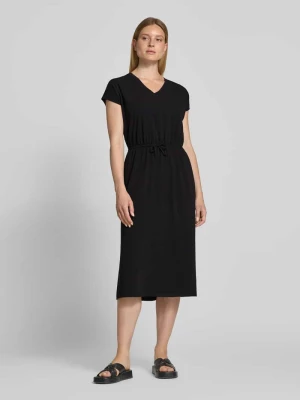 Sukienka casualowa o kroju relaxed fit z mieszanki bawełny s.Oliver Czarny