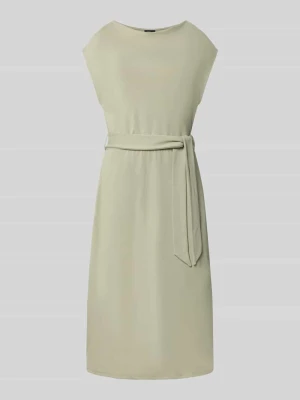 Sukienka casualowa o kroju relaxed fit z mieszanki wiskozy s.Oliver Limonkowy