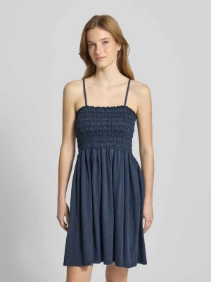 Sukienka casualowa o kroju slim fit z czystej bawełny model 'LUCY' Only Granatowy