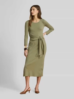 Sukienka casualowa o kroju slim fit z mieszanka bawełny model 'IMALAH' Lauren Ralph Lauren Khaki