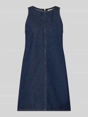 Sukienka casualowa o linii a z czystej bawełny Levi's Ciemnoniebieski