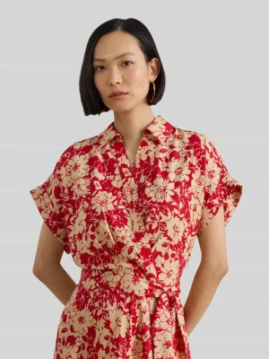 Sukienka casualowa o linii A z odpinanym, dopasowanym materiałowo paskiem. Lauren Ralph Lauren
