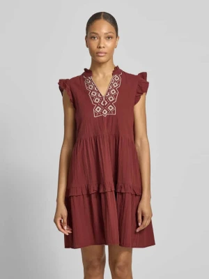 Sukienka casualowa o swobodnym kroju z czystej bawełny model 'Dichte' Vero Moda