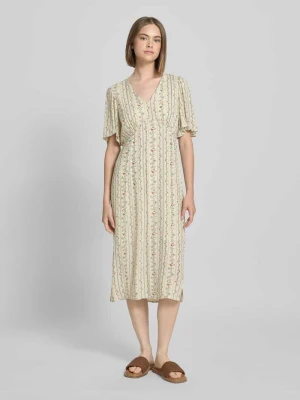 Sukienka casualowa taliowana z czystej wiskozy model ‘TAITLYN’ Pieces