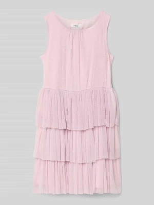 Sukienka casualowa taliowana z efektem warstw s.Oliver RED LABEL