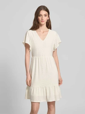 Zdjęcie produktu Sukienka casualowa taliowana z haftem angielskim model ‘SANDRA’ Only
