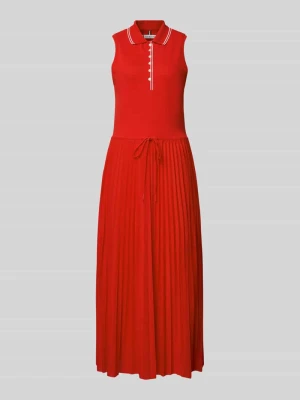 Sukienka casualowa taliowana z mieszanki bawełny Tommy Hilfiger