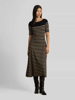 Sukienka casualowa z czystej bawełny Lauren Ralph Lauren Czarny