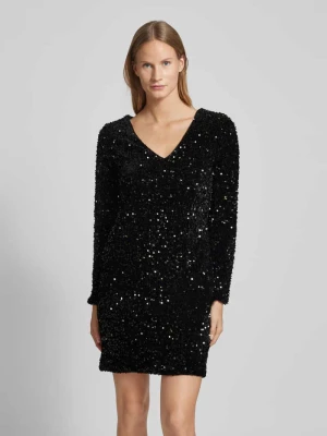 Sukienka cekinowa o luźnym kroju z funkcją dwustronną model ‘BELLA’ Vero Moda