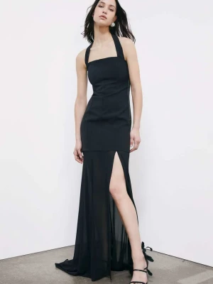 Sukienka ceremonialna typu bustier z mieszanych tkanin PATRIZIA PEPE