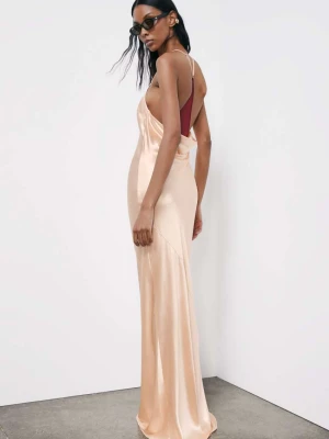 Sukienka ceremonialna z lejącej satyny PATRIZIA PEPE