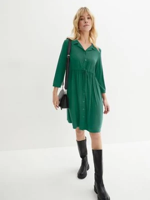 Sukienka ciążowa i do karmienia piersią, z kołnierzykiem bonprix