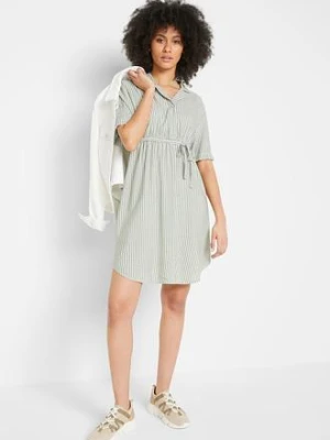 Sukienka ciążowa i do karmienia, z lejącej wiskozy bonprix