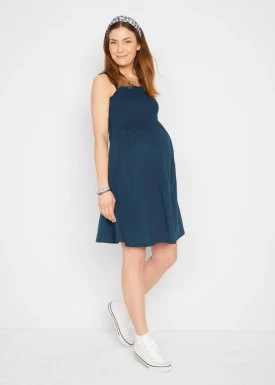 Sukienka ciążowa z bawełny organicznej (2 szt.) bonprix
