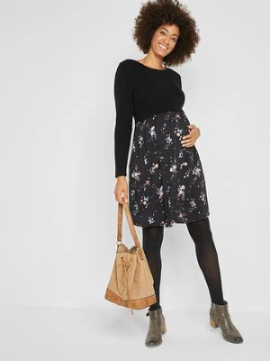 Sukienka ciążowa z dzianiny i wiskozy bonprix